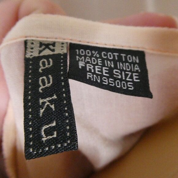 Kaaku Ombre Embroidered Boho Blouse Long Sleeve Free One Size Lightweight - Picture 6 of 10